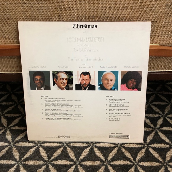 70's "Christmas with Leonard Bernstein" Record - 70's Christmas Album - Holidays - Picture 2 of 14
